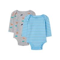 Carter's 孩特 1H356810A 婴儿两件装连体衣 天蓝色 73cm