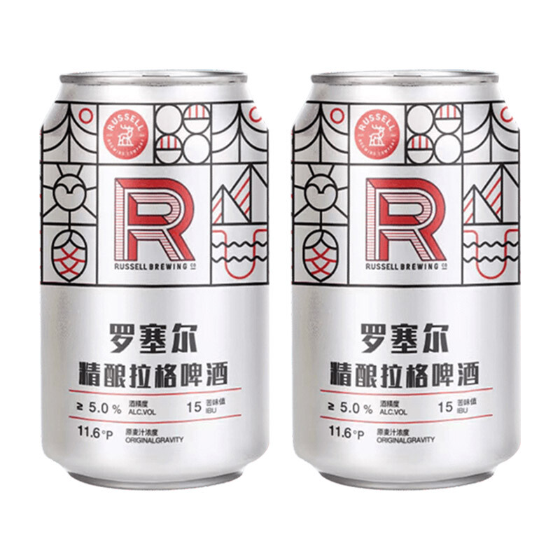 Russell BREWERIES 罗塞尔 精酿拉格啤酒 330ml*6罐