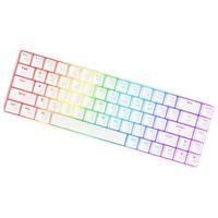 AJAZZ 黑爵 K685T 68键 2.4G蓝牙 多模无线机械键盘 白色 国产红轴 RGB