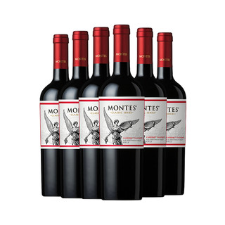 MONTES 蒙特斯 智利进口红酒整箱 蒙特斯天使经典赤霞珠干红葡萄酒750ml*6