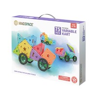 MAGSPACE 摩可立磁力片棒积木马卡龙色儿童软胶百变拼搭玩具 2090 百变卡丁车新年礼物