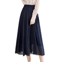 La Chapelle 拉夏贝尔 女士A字半身裙 23092-11AW 藏青色 XL