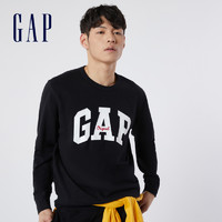 Gap 盖璞 男女装LOGO法式圈织软卫衣877448春季2022新款复古情侣款上衣