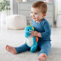 Fisher-Price 声光安抚益智玩具新生婴儿毛绒玩具 新版声光安抚海马-蓝色GCK71