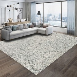 优立地毯 -印度进口手工羊毛手工编织现代简约轻奢简欧意式客厅卧室地毯 贝壳03 80*150cm