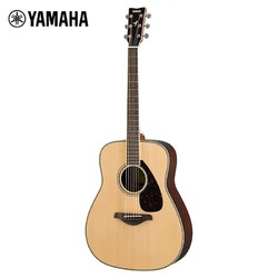 YAMAHA 雅马哈 单板吉他 民谣吉他 面单木吉他41英寸 FG830原木色玫瑰木背侧板