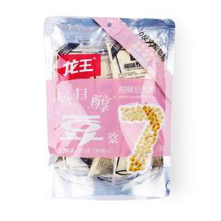 龙王食品 龙王豆浆粉 独立包装 非转基因 210g（30g*7包）代餐营养早餐甜味豆浆粉