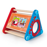 Hape 三角游戏盒 宝宝多功能玩法木制男女孩儿童益智玩具12m+创意