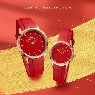 Daniel Wellington DW虎年限定中国红情侣手表32mm+40mm 欧美表DW00100502+DW00100503