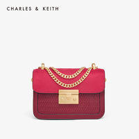 CHARLES & KEITH 女士编织链条单肩包 CK2-80700798