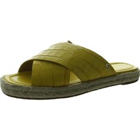 MICHAEL KORS MICHAEL Michael Kors Womens Linden  Leather Slide Sandals