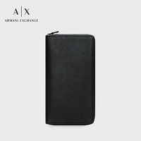 GIORGIO ARMANI 阿玛尼ARMANI EXCHANGE奢侈品AX男士钱包 958055-1A808 黑色