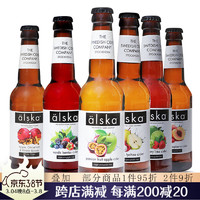 Alska 艾斯卡 英国进口女士西打酒草莓味/荔枝味/水蜜桃味6瓶组合