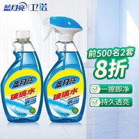 Bluemoon 蓝月亮 玻璃水500g瓶+500g瓶补去污防尘