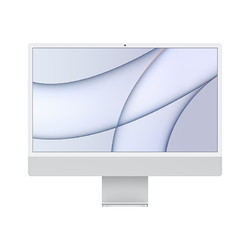 Apple 苹果 iMac 24英寸 4.5K屏 八核M1芯片(8核图形处理器) 16G 512G SSD 一体式电脑主机 银色 Z12R