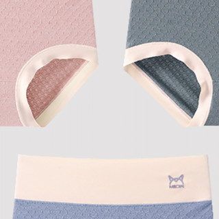 Miiow 猫人 女士莫代尔三角内裤套装 MR010 3条装(浅粉色+雀蓝色+淡蓝色) XL