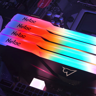 Netac 朗科 绝影RGB系列 DDR4 3200MHz RGB 台式机内存 灯条 灰色 16GB 8GB*2