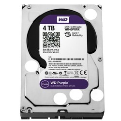 Western Digital 西部数据 WD40PURX CMR机械硬盘 紫盘 4TB