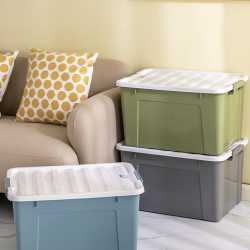 【省20元】禧天龙收纳箱_citylong 禧天龙 高韧性抗压收纳箱 80l