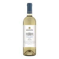 意大利进口红酒卓林灰比诺白葡萄酒 Zonin Classic Pinot Grigio 2019年750ml*1瓶