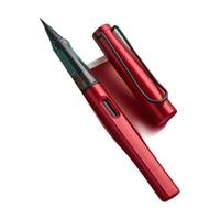 六品堂 虹彩系列 钢笔式毛笔 玫瑰红