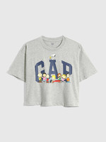 Gap 盖璞 女装|Gap x Snoopy史努比系列 亲肤系列 纯棉落肩短袖T恤