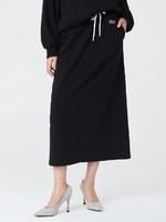 Gap 盖璞 女装|碳素软磨系列 徽标LOGO法式圈织软半身裙2022春季新款