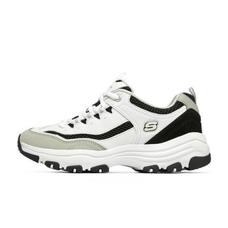 SKECHERS 斯凯奇 I-Conik 女子休闲运动鞋 8730066/WLGY 黑色/白色 38