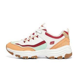 SKECHERS 斯凯奇 I-Conik 女子休闲运动鞋 8730066/WMLT 薄荷血橙 38.5