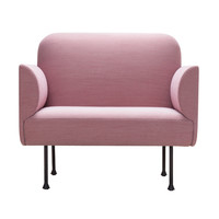 wowdsgn 尖叫设计 北欧慕斯沙发 单人位 豆沙红