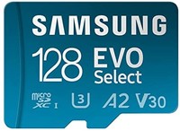 SAMSUNG 三星 EVO Select 128GB microSDXC UHS-I U3 包括SD适配器 (MB-ME128KA/EU)