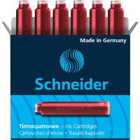 Schneider 施耐德 6601 钢笔墨囊 红色 6支装