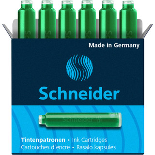 Schneider 施耐德 6601 钢笔墨囊 绿色 6支装