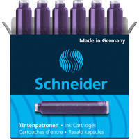 Schneider 施耐德 6601 钢笔墨囊 紫色 6支装
