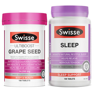 Swisse 斯维诗 葡萄籽睡眠片组合装 280片（葡萄籽片180片+睡眠片100片）