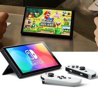 Nintendo 任天堂 Nintendo Switch OLED版游戏主机 白色+健身环大冒险 套装