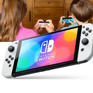 Nintendo 任天堂 Nintendo Switch OLED版游戏主机 白色+健身环大冒险 套装