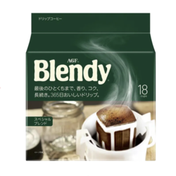 AGF blendy 挂耳咖啡 黑咖啡无糖 7g*18片