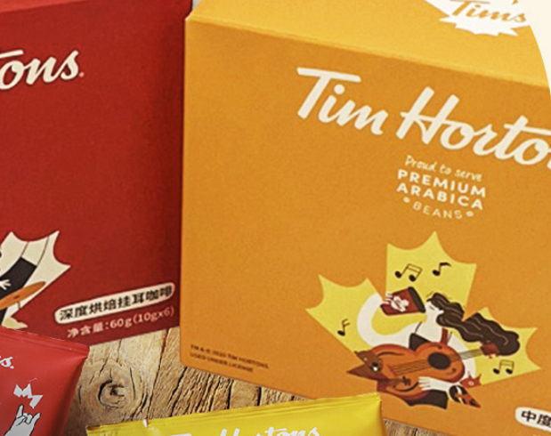 天好咖啡Tim Hortons 缤纷民谣 中度烘焙 挂耳咖啡 60g