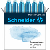 Schneider 施耐德 6601 钢笔墨囊 彩色款 冰蓝色 6支装