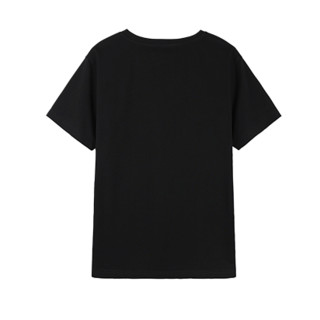 ITIB X LA DÉCORATION 女士圆领短袖T恤 I212TXG018 黑色 XL