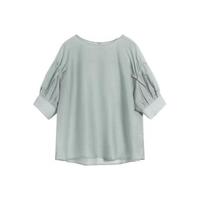 DUIBAI 对白 Natural Silk系列 女士五分袖衬衫 ADC058W 浅水绿 S