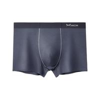 Miiow 猫人 男士平角内裤套装 MR91018 3条装(鸽灰+深灰+午夜蓝) L