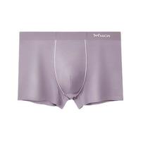 Miiow 猫人 男士平角内裤套装 MR91018 3条装(午夜蓝+暗紫+鸽灰) L