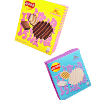 Lay's 乐事 巧波浪 薯片代可可脂巧克力组合装 2口味 48g*8盒（巧克力松露蛋糕48g*5盒+雪绒牛乳芝士蛋糕48g*3盒）