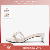 CHARLES & KEITH CHARLES&KEITH;女鞋CK1-60280253不对称凉拖鞋