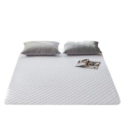 佳佰 床垫 床褥 薄款褥子 可水洗 学生宿舍保护垫 1.5米床 超柔透气舒适超声波床护垫  白色  150*200cm