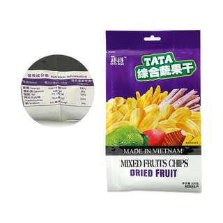 TATA 榙榙 综合蔬果干 200g*2袋