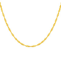 CHJ JEWELLERY 潮宏基 CXN200900021 水波纹足金项链