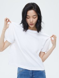 Gap 盖璞 女装|碳素软磨系列 基础款纯色短袖T恤